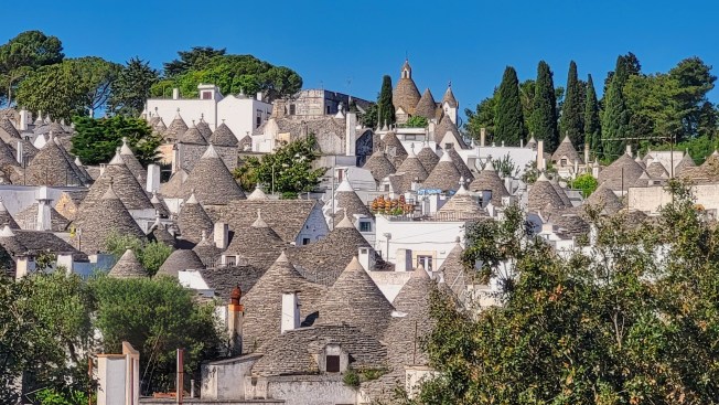 Alberobello, view from our terrazza