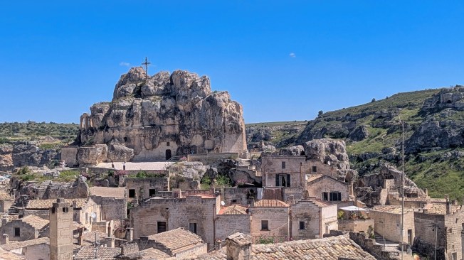 Matera church in rocks